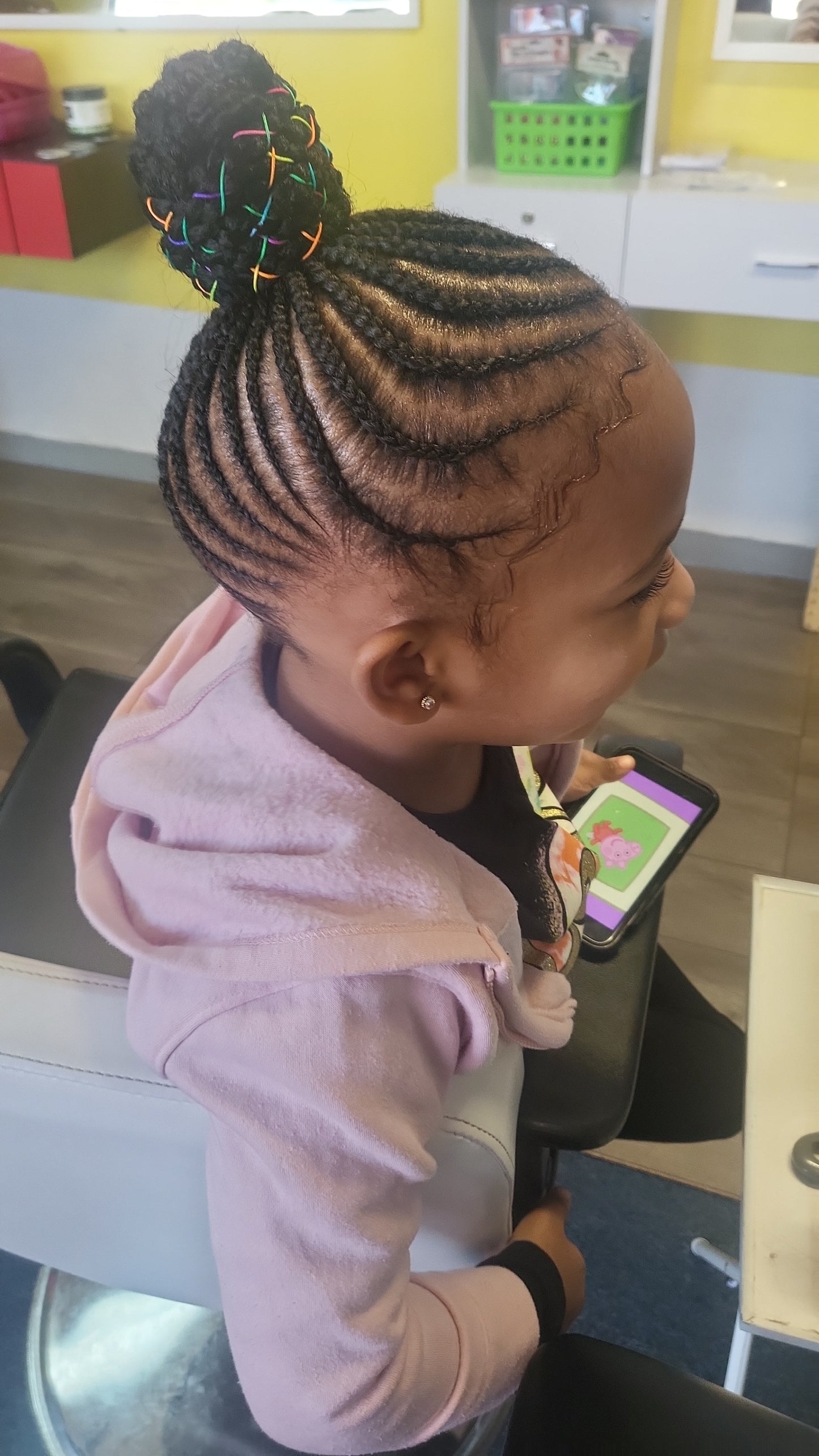 Kids Own hair braided( call for price)