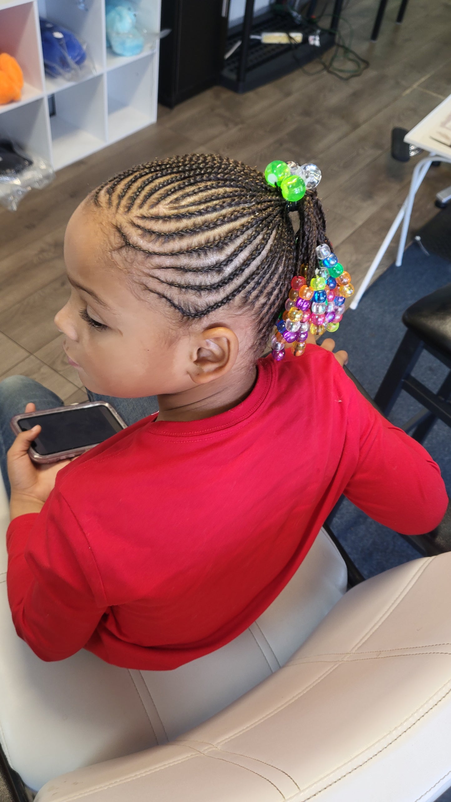 Kids Own hair braided( call for price)