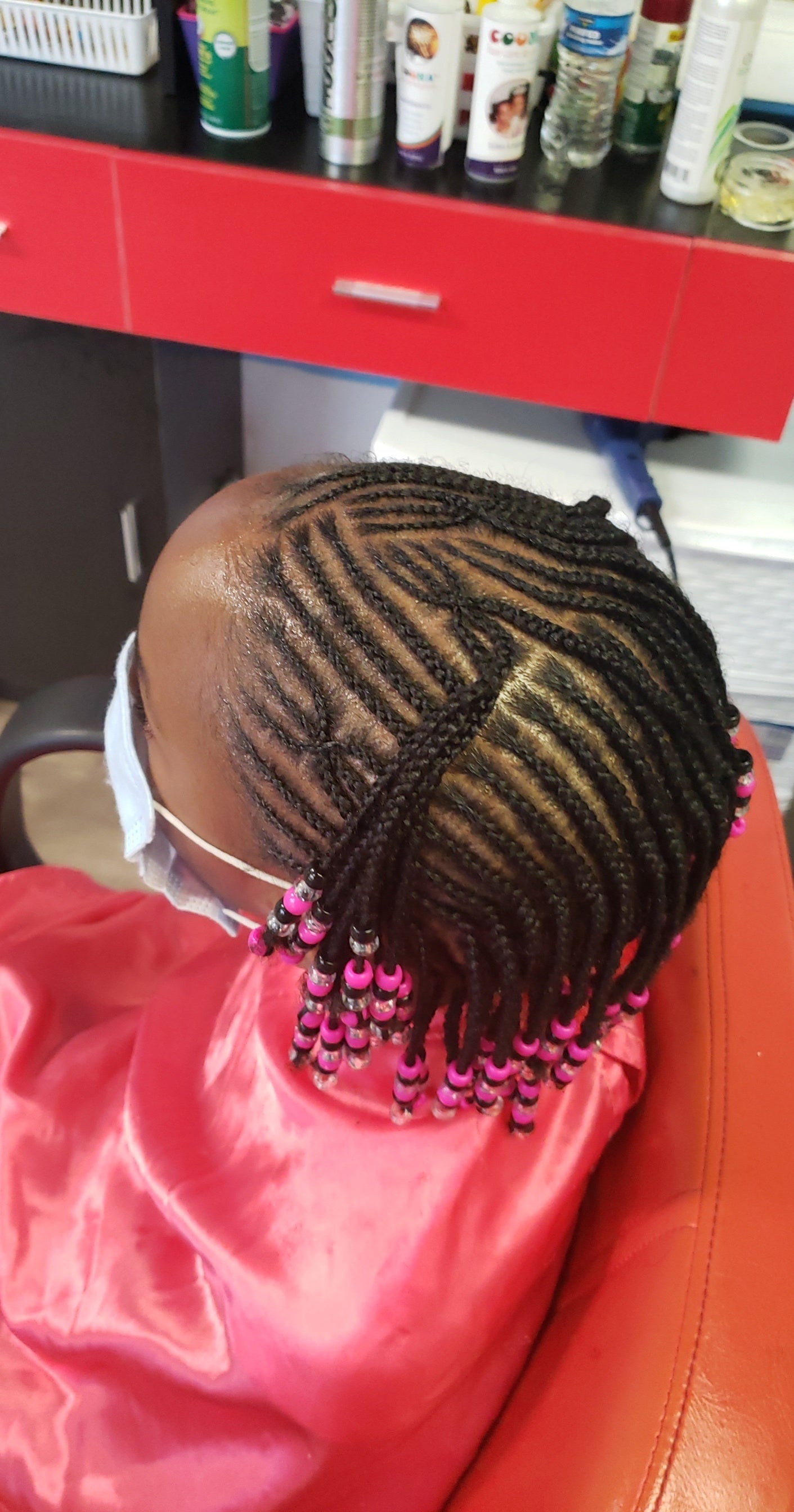 Kids Own hair braided( call for price)