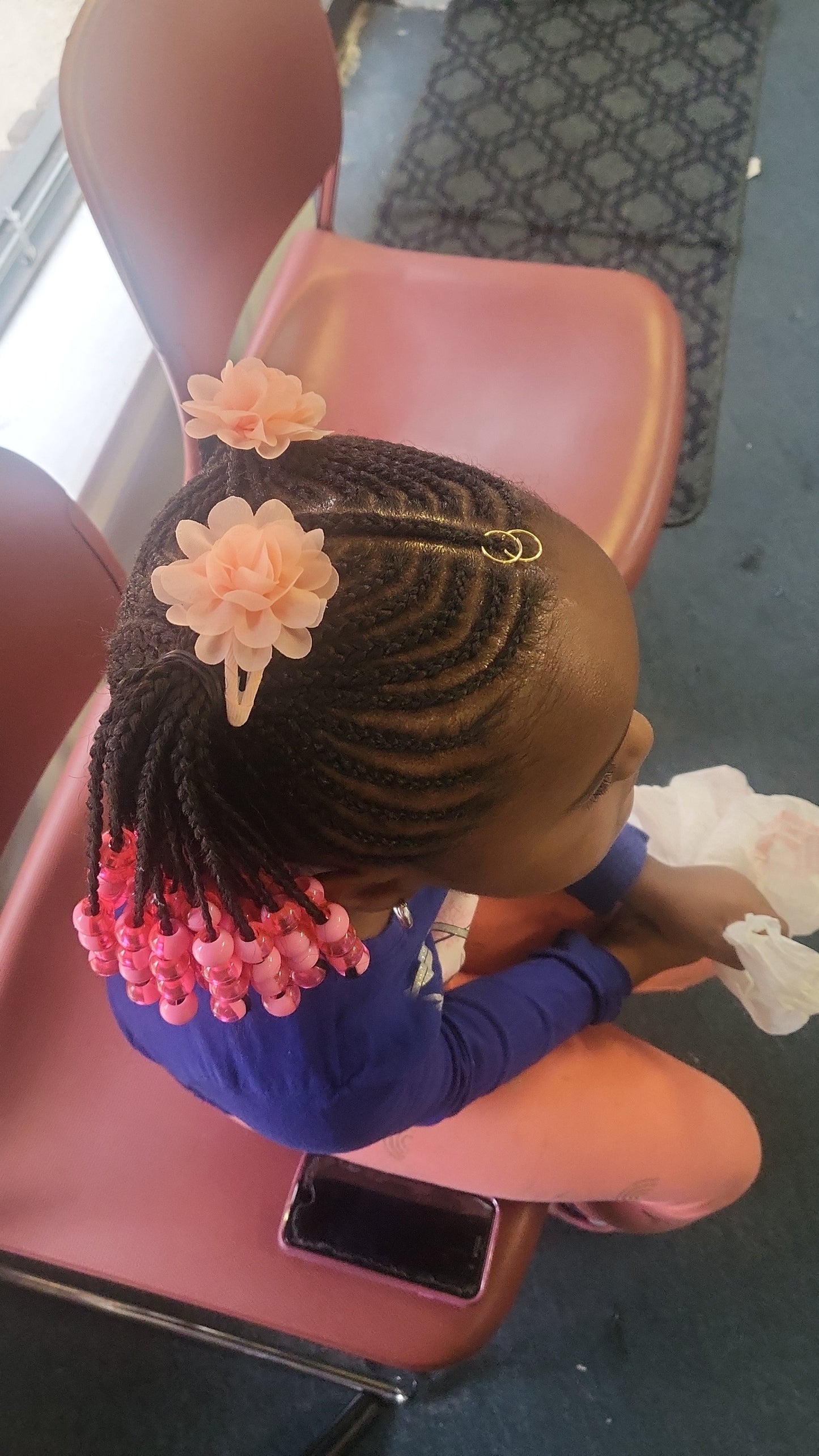 Kids Own hair braided( call for price)