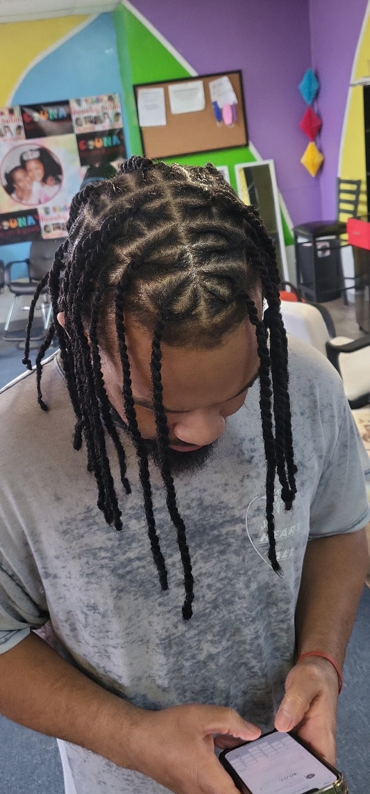 Boys&men braids( call for price)